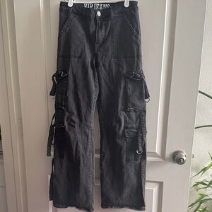 Charcoal Cargo Jeans